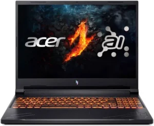 Acer Nitro V 16 ANV16-71-794W Gaming Laptop, 16" WUXGA IPS 165Hz Display, Intel Core i7-14650HX, 16GB RAM, 1TB SSD, GeForce RTX 4060 8GB Graphics, English-Arabic K/B, Win11, Black
