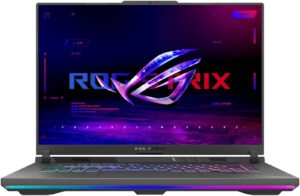 ASUS ROG Strix G16 Gaming Laptop, 16" FHD 165Hz Display, AMD Ryzen 9 8940HX Processor, 16GB RAM, 1TB SSD, GeForce RTX 5070 8 GB, English Keyboard, Windows 11, Gray