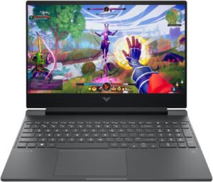 HP Victus 15-fb3093dx Gaming Laptop, 15.6" FHD IPS 144Hz Display, AMD Ryzen 7 7445HS, 16GB RAM, 512GB SSD, GeForce RTX 4050 6GB, English Keyboard, Win11, Mica silver