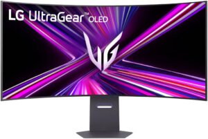 LG 45GX950A UltraGear Gaming Monitor, 45" OLED Display, 5K2K (5120 x 2160) Resolution, 165Hz Refresh Rate, 0.03ms (GtG) Response Time, AMD FreeSync Premium Pro & NVIDIA G-Sync Technology
