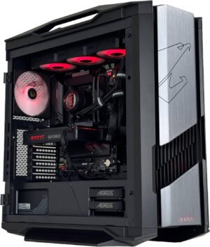 AORUS Gaming PC - Intel Core Ultra 9 285K 24 Cores 24 Threads, NVIDIA RTX 5080 WATERFORCE 16GB, 64GB DDR5 RAM 6000MHz, 2TB SSD Gen 5, 850W PSU, 360mm Liquid Cooler, Wi-Fi + BT, Win11 Pro