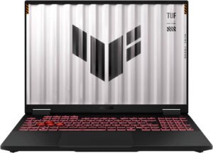ASUS TUF Gaming A16 FA608PM Laptop, 16" WUXGA IPS 165Hz Display, AMD Ryzen 9 8940HX, 16GB RAM, 1TB SSD, GeForce RTX 5060 8GB GPU, English-Arabic K/B, Win11Home, Jaeger Gray