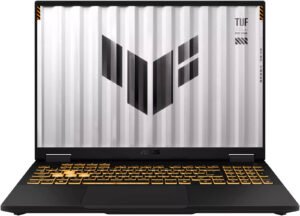 ASUS TUF Gaming F16 FX608LM Laptop, 16" WQXGA 165Hz Display, Intel Core Ultra 9 275HX, 16GB RAM, 1TB SSD, GeForce RTX 5060 8GB GPU, English RGB Backlit K/B, Win11, Gray