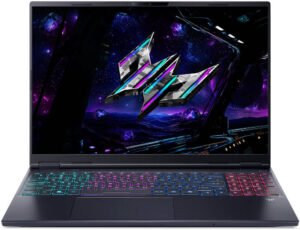 Acer Predator Helios Neo 16S AI Gaming Laptop, 16" WQXGA OLED 240Hz Display, Inlet Core Ultra 9 275HX, 16GB RAM, 1TB SSD, RTX 5060 8GB GPU, English K/B, Win11, Black