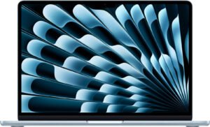 Apple MacBook Air Laptop, 13.6" Liquid Retina Display, M4 Chip, 10-Core CPU, 10-Core GPU, 16-Core Neural Engine, 32GB RAM, 512GB SSD, English Backlit Magic K/B, MacOS, Sky Blue