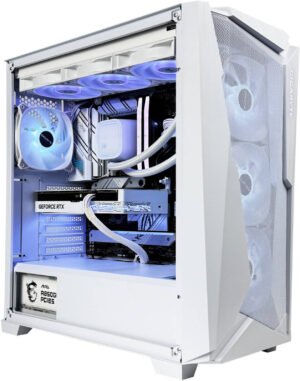 ArcticStrike Gaming PC - Intel Core i7-14700KF 20 Cores 28 Threads, NVIDIA RTX 5070 12GB, 32GB DDR5 RAM 6000MHz, 1TB SSD Gen 4, 850W Gold PSU, 360mm Liquid Cooler, Wi-Fi + BT
