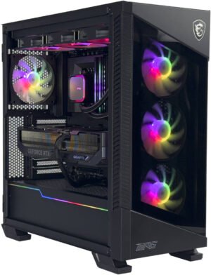 DarkMatter X Gaming PC - AMD Ryzen 9 7950X 16 Cores 32 Threads, NVIDIA RTX 5090 32GB, 32GB DDR5 RAM 6000MHz, 1TB SSD Gen 4, 1000W PSU, 360mm Liquid Cooler, Wi-Fi + BT, Win11 Pro