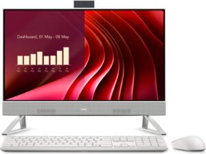 Dell EC24250 All-In-One Desktop Computer, 24" FHD Touch Display, Intel Core 7 150U, 16GB RAM, 1TB SSD, Intel Graphics, English Keyboard, Windows 11 Pro, White