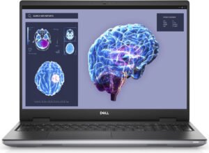 Dell Precision 7680 Workstation, 16″ FHD+ WLED 60 Hz Display, Intel Core i9-13950HX vPro, 64GB RAM, 3TB SSD, NVIDIA RTX 4090 16GB, English K/B, Win 11, Aluminum Titan Grey