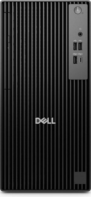 Dell Pro Tower QCT1250 Desktop Computer, Intel Core i7-14700, 32GB DDR5 RAM, 1TB SSD + 4TB SATA HDD, Intel UHD Graphics 770, Dell Wired ENG-ARB K/B & Mouse, NO OS, Black