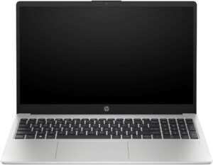HP 250 G10 Laptop, 15.6" FHD Display, Intel Core i3-1315U, 8GB RAM, 512GB SSD, Intel UHD Graphics, English Keyboard, No OS, Natural Silver