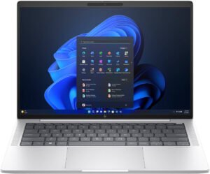 HP EliteBook 1040 G11 Laptop, 14" 2.8K OLED 120Hz Touch Display, Intel Core Ultra 7 165H, 32GB RAM, 512GB SSD, Intel Arc Graphics, English/Arabic Keyboard, Win11Pro, Natural Silver