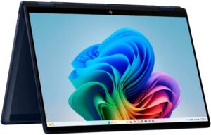 HP Omnibook X-Flip 14-FM0013DX Laptop, 14" 2K IPS LED Touch Display, Intel Core Ultra 5 226V Processor, 16GB RAM, 512GB SSD, Intel Arc 130V Graphics, ENG Keyboard, Win11, Atmospheric Blue