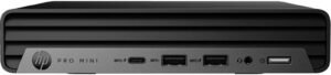 HP Pro Mini 400 G9 Desktop Computer, Intel Core i7-14700T, 8GB RAM, 512GB SSD, Intel UHD Graphics 770, No OS, Black