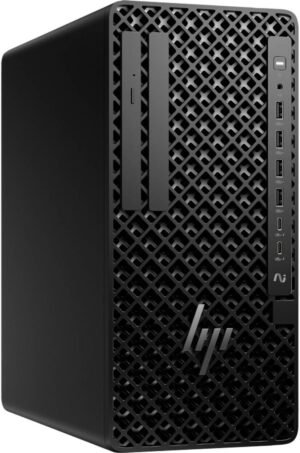 HP Z1 Tower G1i Workstation Desktop Computer, Intel Core Ultra 7 265 Processor, 8GB RAM, 512GB SSD, Intel Graphics, No OS, Black