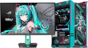 Hatsune Miku Edition Gaming PC - AMD Ryzen 7 9800X3D (8C/16T), NVIDIA RTX 5080 16GB, 32GB DDR5 RAM 5600MHz, 2TB SSD Gen 5, 1200W PSU, 360mm LC, Wi-Fi + BT, 27" QHD 260Hz Monitor, Win11 Pro