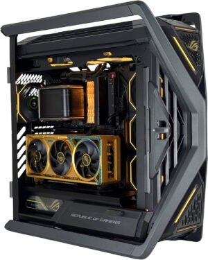 Hyperion Gaming PC - AMD Ryzen 9 9950X3D 16 Cores 32 Threads, NVIDIA RTX 5090 32GB, 64GB DDR5 RAM 6000MHz, 2TB SSD Gen 5, 1200W Titanium PSU, 360mm Liquid Cooler Display, Wi-Fi + BT, Win11 Pro