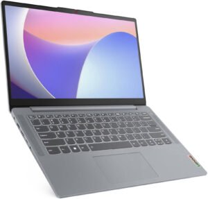 Lenovo IdeaPad Slim 3 14IRH8 Laptop, 14" FHD IPS Display, Intel Core i7-13620H, 16GB RAM, 512GB SSD, Intel UHD Graphics, Backlit English-Arabic Keyboard, Windows 11 Home, Arctic Grey