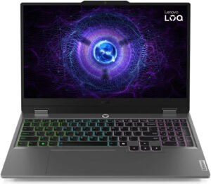 Lenovo LOQ 15IRX9 Gaming Laptop, 15.6" FHD IPS 144Hz Display, Intel Core i7-13650HX, 16GB RAM, 1TB SSD, GeForce RTX 4060 8GB GPU, ENG Backlit Keyboard, Windows 11 Home, Luna Grey