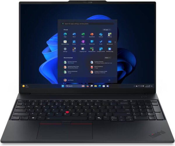 Lenovo ThinkPad E16 Gen 2 Laptop, 16" WUXGA IPS Display, Intel Core Ultra 7 155H Processor, 16GB RAM, 512GB SSD, Intel Arc Graphics, English (UK) Keyboard, No OS, Black