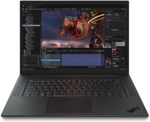 Lenovo ThinkPad P1 Gen 6 Mobile Workstation, 16" WQXGA IPS 165Hz Display, Intel Core i9-13900H vPro, 64GB RAM, 1TB SSD, NVIDIA RTX 4090 16GB, Backlit English US K/B, Win 11 Pro, Black