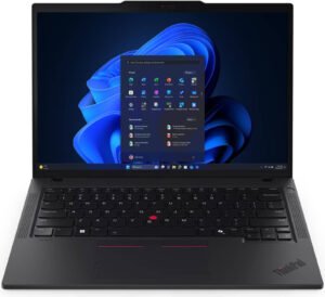 Lenovo ThinkPad T14 Gen 6 Laptop, 14" WUXGA IPS 60Hz Display, Intel Core Ultra 7 255U, 16GB RAM, 512GB SSD, Intel Graphics, English-Arabic K/B, Win11Pro, Black