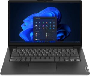 Lenovo V14 G4 IRU Laptop, 14" FHD TN Display, Intel Core i7-13620H, 8GB RAM, 256GB SSD, Intel UHD Graphics, English Non-Backlit Keyboard, Windows 11 Home, Business Black
