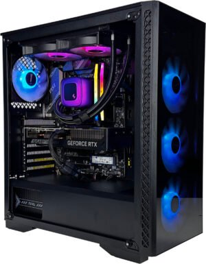 MATREXX Gaming PC - AMD Ryzen 7 9700X 8 Cores 16 Threads, NVIDIA RTX 5070 12GB, 32GB DDR5 RAM 6000MHz, 1TB SSD Gen 4, 750W 80 PlUS PSU, 240mm Liquid Cooler, Wi-Fi + BT
