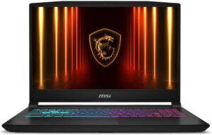 MSI Katana 15 HX B14WGK Gaming Laptop, 15.6" QHD IPS 165Hz Display, Intel Core i9-14900HX, 16GB RAM, 1TB SSD, GeForce RTX 5070 8GB GPU, English-Arabic Keyboard, Win11, Black