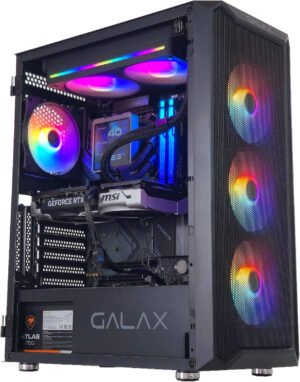 MidZone Gaming PC - AMD Ryzen 7 9700X 8 Cores 16 Threads, NVIDIA RTX 5060 Ti 8GB, 32GB DDR5 RAM 5600MHz, 1TB SSD Gen 4, 750W 80 PSU, 240mm Liquid Cooler, Wi-Fi + BT