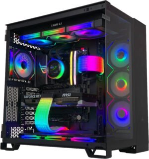 Flow Gaming PC - Intel Core Ultra 9 285K 24 Cores 24 Threads, NVIDIA RTX 5080 16GB, 32GB DDR5 RAM 6000MHz, 1TB SSD Gen 4, 1000W Gold PSU, 360mm Liquid Cooler, Wi-Fi + BT