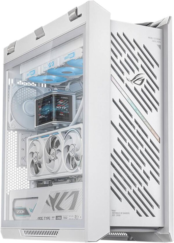 Strix Helios II Gaming PC - Intel Core Ultra 9 285K (24C/24T), NVIDIA RTX 5090 32GB, 32GB DDR5 RAM 6000MHz, 2TB SSD Gen 5, 1000W Platinum PSU, 360mm Liquid Cooler Display, Wi-Fi + BT, Win11 Pro