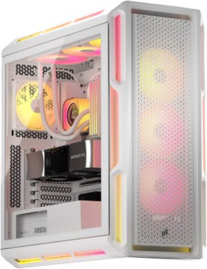 TitanForge Gaming PC - Intel Core i9-14900K 24 Cores 32 Threads, NVIDIA RTX 5090 32GB, 32GB DDR5 RAM 6000MHz, 2TB SSD Gen 5, 1000W 80 PLUS PSU, 360mm Liquid Cooler, Wi-FI + BT, Win11 Pro