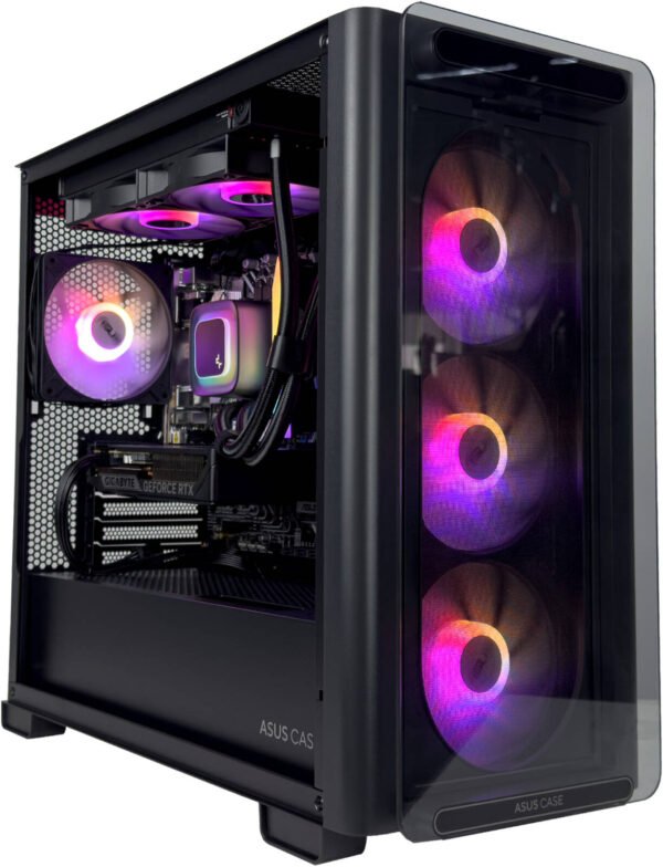 TurboStart Gaming PC - AMD Ryzen 9 7950X 16 Cores 32 Threads, NVIDIA RTX 5060 8GB, 32GB DDR5 RAM 6000MHz, 2TB SSD Gen 4, 750W Gold PSU, 240mm Liquid Cooler, Wi-Fi + BT