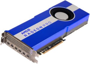 AMD Radeon Pro VII Graphics Card, 16GB of HBM2 4096-Bit Memory, 3840 Stream Processors, 1024 GB/s Memory Bandwidth, PCI Express 4.0 x16, 6 x Mini-DisplayPort 1.4