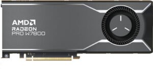 AMD Radeon Pro W7800 Professional Graphics Card, 32GB GDDR6 256-bit Memory, Up to 576 GB/s Memory Bandwidth, 4480 Stream Processors, PCIe 4.0, DisplayPort 2.1 | Mini DisplayPort 2.1