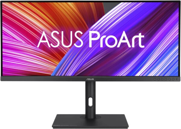 ASUS ProArt PA348CGV Professional Display, 34" IPS Display, UWQHD Resolution, 120Hz Refresh Rate, 2ms (GtG) Response Time, AMD FreeSync Premium Pro, 1.0737B Color Display, Black
