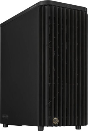 ASUS ProArt PA401 Wood Edition Computer Case, Metal Panel, 2x 160mm Pre-Installed Fans, Up to 240mm Radiator & 5x Fan Support, Removable Dust Filters, Black