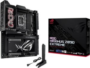 ASUS ROG Maximus Z890 Extreme LGA 1851 ATX Motherboard, Intel Z890 Chipset, 4x DDR5 DIMM Slots, Up to 192GB Max Memory, Wi-Fi 7 & BT 5.4, 2x PCIe 5.0 x16 Slots, 6x M.2 Slots