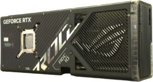 ASUS ROG Strix GeForce RTX 4090 Housing ONLY, Striking Aesthetic with RGB Lighting Accents, Advanced Cooling Technology, Black