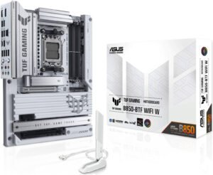 ASUS TUF GAMING B850-BTF WIFI W AM5 ATX Motherboard, AMD B850 Chipset, 4x DIMM DDR5 Slots, Up to 256GB Max Memory, 1 x PCIe 5.0 x16, 3 x M.2 Slots