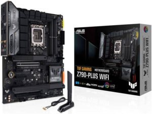ASUS TUF GAMING Z790-PLUS WIFI LGA1700 ATX Motherboard, Intel Z790 Chipset, 4x DIMM DDR5 | 192GB Max Capacity, PCIe 5.0 x16, 4 x M.2, Intel 2.5Gb ETH, HDMI / DP, USB 3.2-C