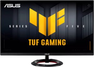 ASUS TUF Gaming VG249Q5R Monitor, 24" Fast IPS Display, FHD Resolution, 200Hz Refresh Rate, 0.3ms (Min.) Response Time, AMD FreeSync Premium Technology, HDR10 Support, Black