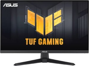 ASUS TUF Gaming VG249QE5A Monitor, 24" IPS Display, FHD Resolution, 146Hz Refresh Rate, 1ms (MPRT) Response Time, Adaptive-Sync, Extreme Low Motion Blur, 16.7m Color Display, Black