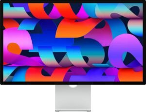 Apple Studio Display 27'' Retina 5K Display Desktop, Nano Texture Glass, Tilt Adjustable Stand, 5120x2880 Resolution, USB-C / Thunderbolt 3 Connectivity, Silver