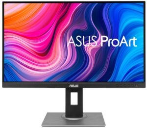 Asus ProArt PA278QV Display 27" WQHD (2560 x 1440) Monitor, 100% sRGB/Rec. 709 E 2, IPS, DisplayPort HDMI DVI-D Mini DP, 75 Hz, Calman Verified, Eye Care, Anti-Glare
