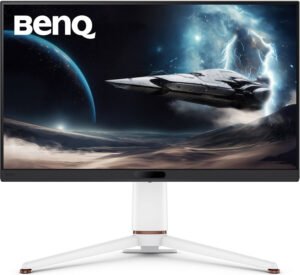 BenQ MOBIUZ EX271Q Gaming Monitor, 27" IPS Display, QHD Resolution, 180Hz Refresh Rate, 1ms (GtG) Response Time, AMD FreeSync Technology, 1.07b Color Display, White