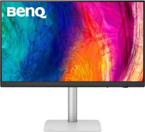 BenQ PD3226G Designer Monitor, 32" IPS Display, 4K UHD Resolution, 144Hz Refresh Rate, 1ms (GtG) Response Time, AMD FreeSync Premium Technology, 1.07b Color Display, White
