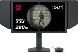 BenQ Zowie XL2540X+ eSports Gaming Monitor, 24" TN Display, FHD Resolution, 280Hz Refresh Rate, 1ms Response Time, Black eQualizer, Color Vibrance, S Switch, Shielding Hood, Black