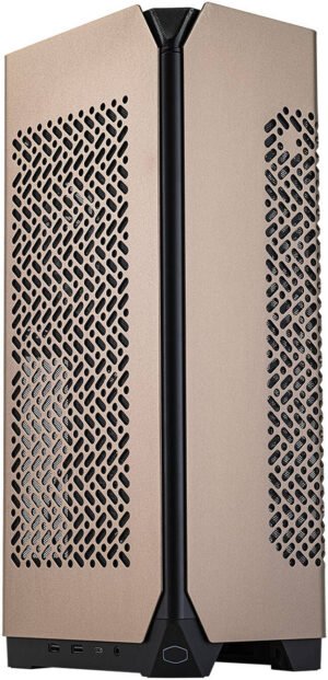 Cooler Master NCORE 100 MAX Mini ITX Computer Case, Pre-Installed 120mm Radiator & V SFX Gold 850W ATX 3.0 PSU, 1x 120mm SickleFlow Pre-Installed Fan, Bronze